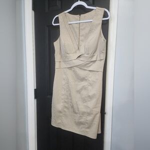 Tan business style dress size 13/14